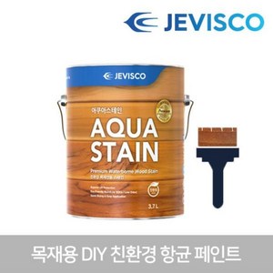 드림코트 제비스코 아쿠아스테인 친환경 페인트 3.7L, 514초콜렛색, 1개