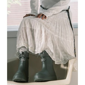 RECLOW 리끌로우 RC RE-RAIN SHIRRING BOOTS 카키