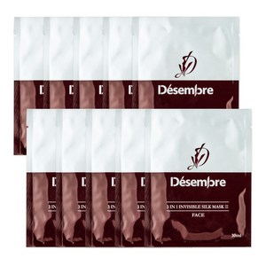 데쌍브르 피부과 올인원 트러블 진정 미백 기미 주름개선 인비져블 실크 마스크팩10pcs, 10개