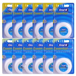 오랄비 왁스 치실 50m x 4개 / x 8개 / x 12개 / x 24개 / x 48개, 1개입