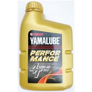 야마하 YAMAHA 야마루브 퍼포먼스50% 합성유 퍼포먼스 4T 10W-40 전용 엔진오일, 4개, 수량