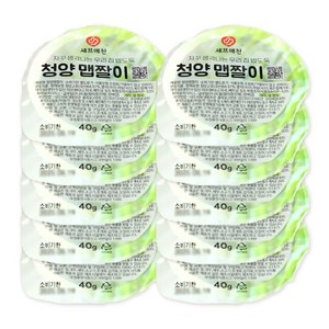 셰프애찬 수제 청양 맵짤이 멸치 고추 다대기 땡초장 다짐장 만능 반찬 캠핑 음식 여행템, 10개, 40g