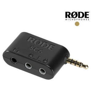 RODE 로데 SC6 Dual TRRS 헤드폰 아웃풋 젠더, 1개