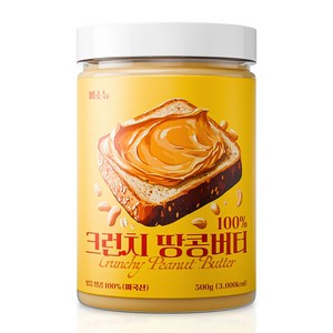 비소뉴 크런치 땅콩버터, 500g, 1개