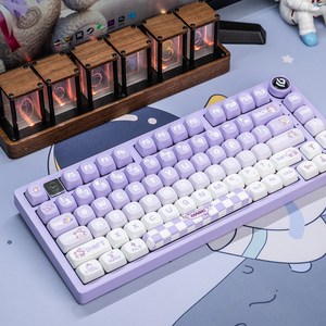 LEOBOG LEOBOG Hi75 알루미늄 기계식 키보드 매직 퍼플 황축 V3, 매직퍼플