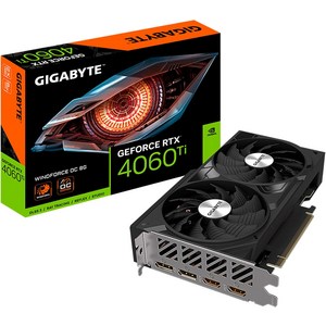 고사양 GIGABYTE GeForce RTX 4060 Ti WINDFORCE OC 16G 그래픽 카드 2X 팬 16GB 128비트 GDDR6 GV-N406TWF2OC-16GD 비디, [02] 지포스 RTX 4060 Ti WINDFORCE
