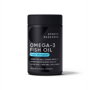 Sports Research 스포츠리서치 Omega-3 Fish Oil 오메가-3 Triple Strength 1 250 mg