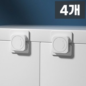 몽쉘과술빵 고급형 아기 서랍잠금장치 세트, 4개, 일자형