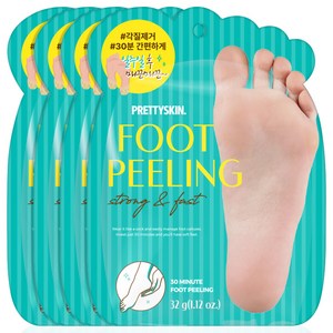 프리티스킨 스트롱 앤 패스트 굳은살 필링 풋마스크 40g, 4개, 2개입