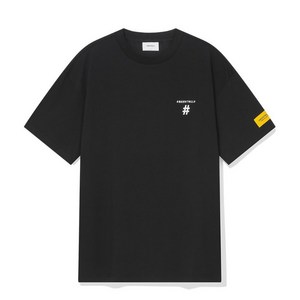 빈트릴 BEENTRILL 남녀공용 반팔티 ALLBLACK 남성 여성 블랙 라운드티 반팔 데일리 티셔츠 해시태그티