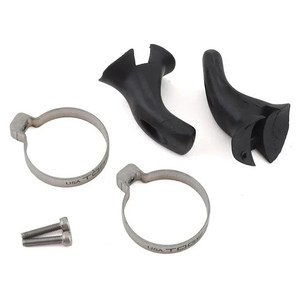 자전거 mtb 로드 손잡이 핸들바 Rrskit 도로 핸들 바 엄지 그립 및 자갈 Togs 시스템 Rt01-Black, 03 1 pair, 1개