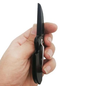 접는 포켓 클립 머리 콧수염 수염 빗, 1개, 기본