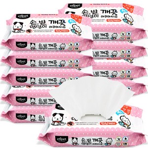 에티펫 손 발 엉덩이 깨끗 아쿠아티슈, 80개입, 10개