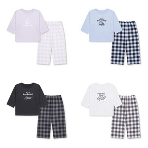 폴햄키즈 신구로점 SALE~공용 폴키베어 8부 라운지웨어 셋트 4color(택1)