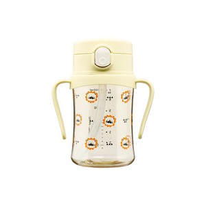 아키움 패턴 디자인 유아빨대컵 아키컵 유아물병 단품, 레몬 라이언 200ml, 1개, 200ml