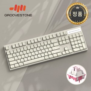엠스톤 그루브스톤 GV10 애플라떼 GA 저소음코랄축 45G 예쁜 풀윤활 사무실 사무용 키보드, 단품, 단품