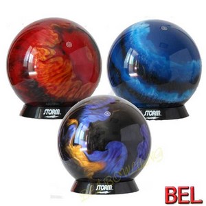 BEL 볼링공 세가지 뉴 색상 디자인 USBC, 1-5 BEL 뉴모델 파란색 흑백 13파운드, 1개