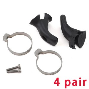자전거 mtb 로드 손잡이 핸들바 Rrskit 도로 핸들 바 엄지 그립 및 자갈 Togs 시스템 Rt01-Black, 02 4 pair
