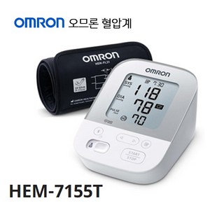 오므론혈압계 가정용전자혈압계 HEM-7155, 1개