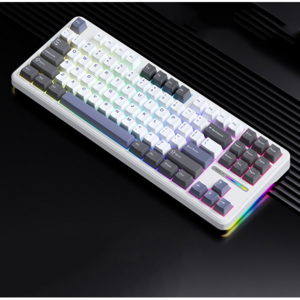 AULA 타란튤라 F87/F87PRO독거미 키보드 가스켓구조 기계식키보드, 그레이축V4, F87 Pro, 네이비그레이