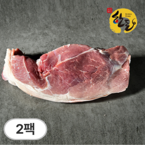 직통미트 한돈 앞다리살 수육용 (냉장/미전지), 500g, 2개