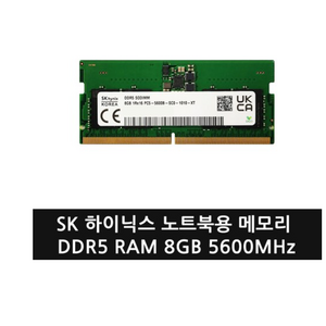 SK하이닉스 노트북용 DDR5 RAM 8GB 5600MHz 새상품/벌크, 1개