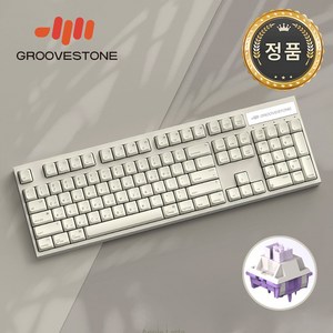 엠스톤 그루브스톤 GV10 애플라떼 GA 저소음밀키축 45G 예쁜 풀윤활 사무실 사무용 키보드, 단품, 단품