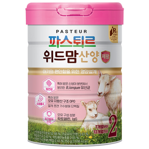 파스퇴르 위드맘 산양 제왕 분유 2단계, 750g, 1개