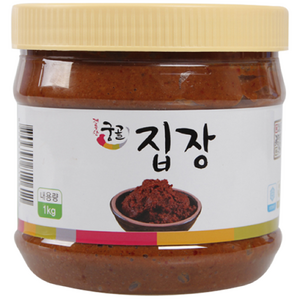 계룡산 궁골 전통 방식으로 만든 맛있는 집장 1Kg 등겨장 100%국산원료 사회적기업제품 보리등겨장, 1개