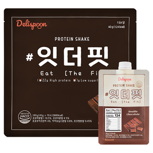 델리스푼 잇더핏 단백질 쉐이크, 40g, 7개