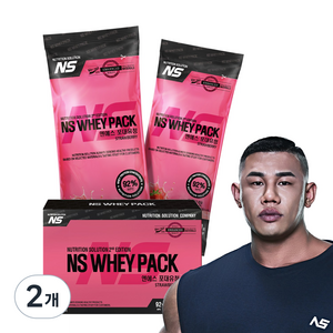 NS포대유청 WPC 딸기맛 스틱 단백질보충제 프로틴쉐이크, 500g, 2개
