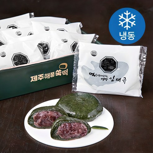 김재규우리떡연구소 제주해풍 팥쑥떡 (냉동)