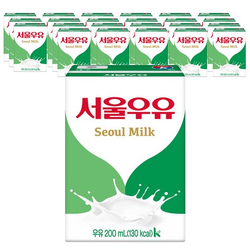 서울우유 멸균 흰우유, 200ml, 24개