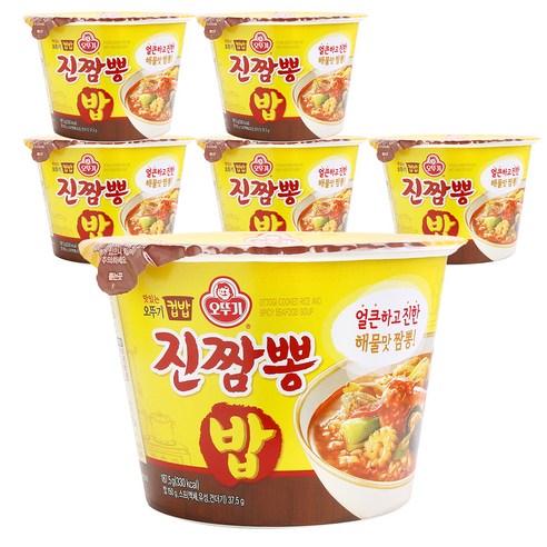 오뚜기 컵밥 진짬뽕밥, 217.5g, 6개