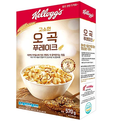 켈로그 고소한 오곡 푸레이크, 570g, 1개