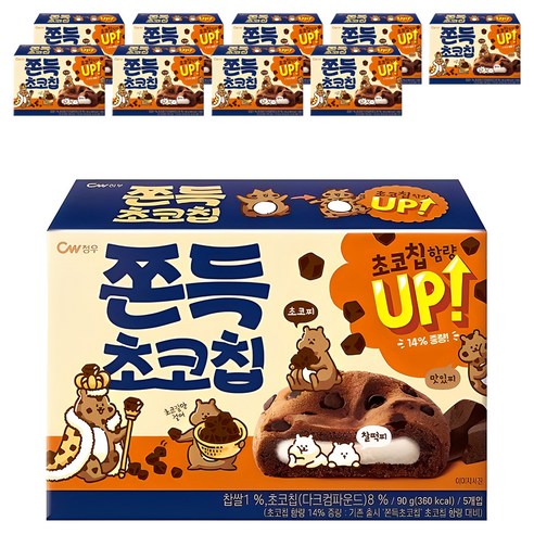 청우식품 쫀득 초코칩 쿠키