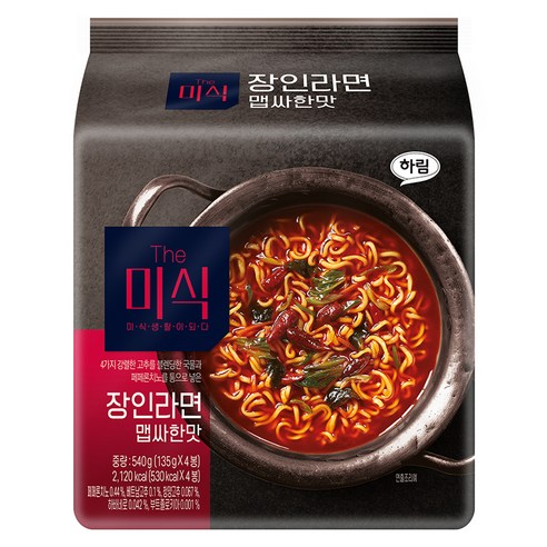 더미식 장인라면 맵싸한맛 135g