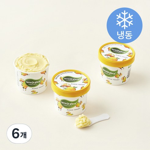 떼르드글라스 유기농 인증 컵 아이스밀크 망고요거트 (냉동)