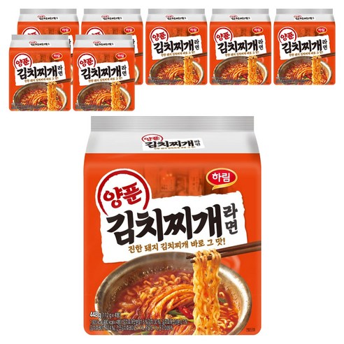 하림 양푼김치찌개라면 112g