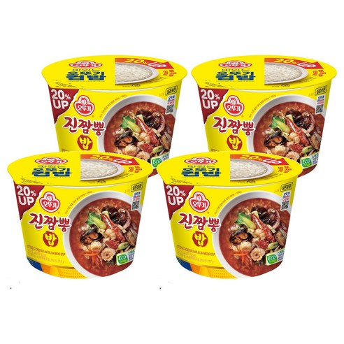 오뚜기 컵밥 진짬뽕밥, 217.5g, 4개