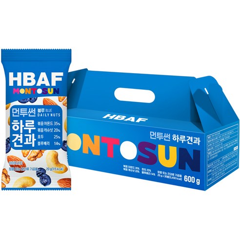 바프 먼투썬 하루견과 기프트세트 블루