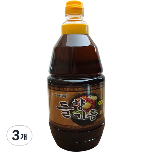 가득찬식품 들향기름, 3개, 1.8L