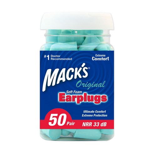 Macks 오리지널 귀마개, 1개, 50쌍
