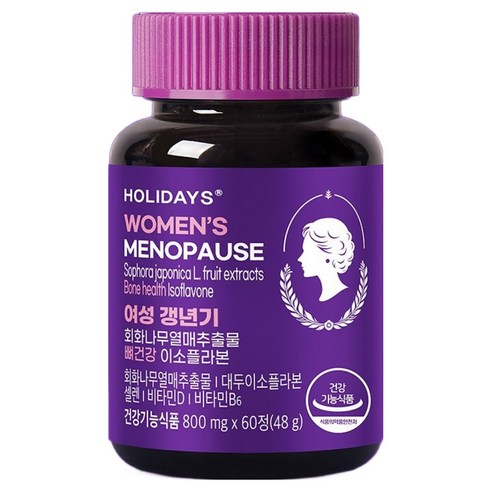 홀리데이즈 여성 갱년기 회화나무열매추출물 뼈건강 이소플라본