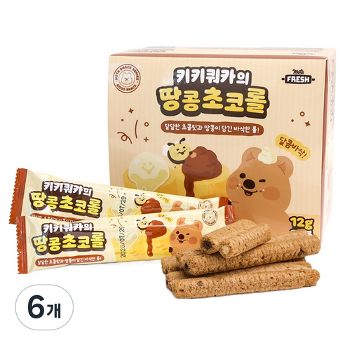 메타프레쉬 키키쿼카의 땅콩초코롤 20p