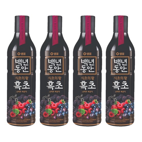 샘표 백년동안 산머루 복분자 현미발효 흑초