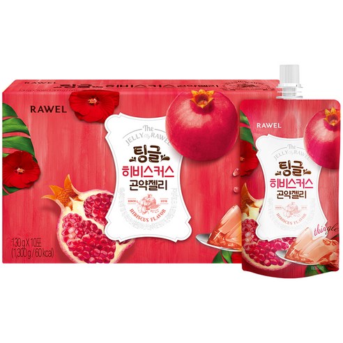 팅글 로엘 곤약젤리 히비스커스맛 10p
