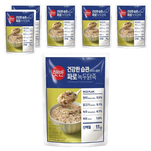 햇반 파로녹두닭죽