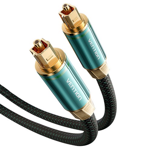 벤션 하이파이 오디오 광 사운드바 SPDIF Toslink 각대각 케이블, BKBGL-10m, 그린