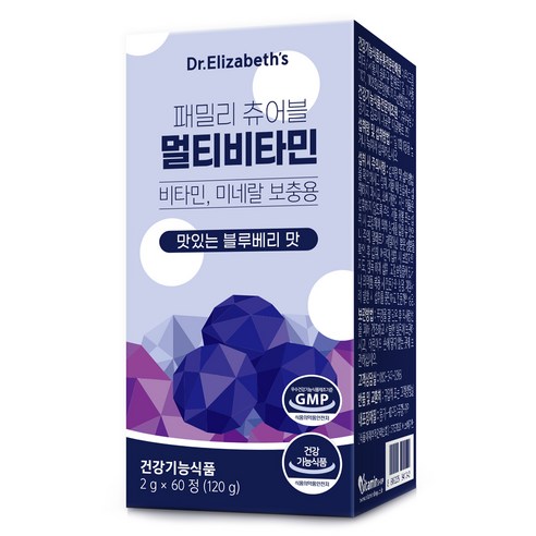 닥터엘리자베스 패밀리 츄어블 멀티비타민, 60정, 1개